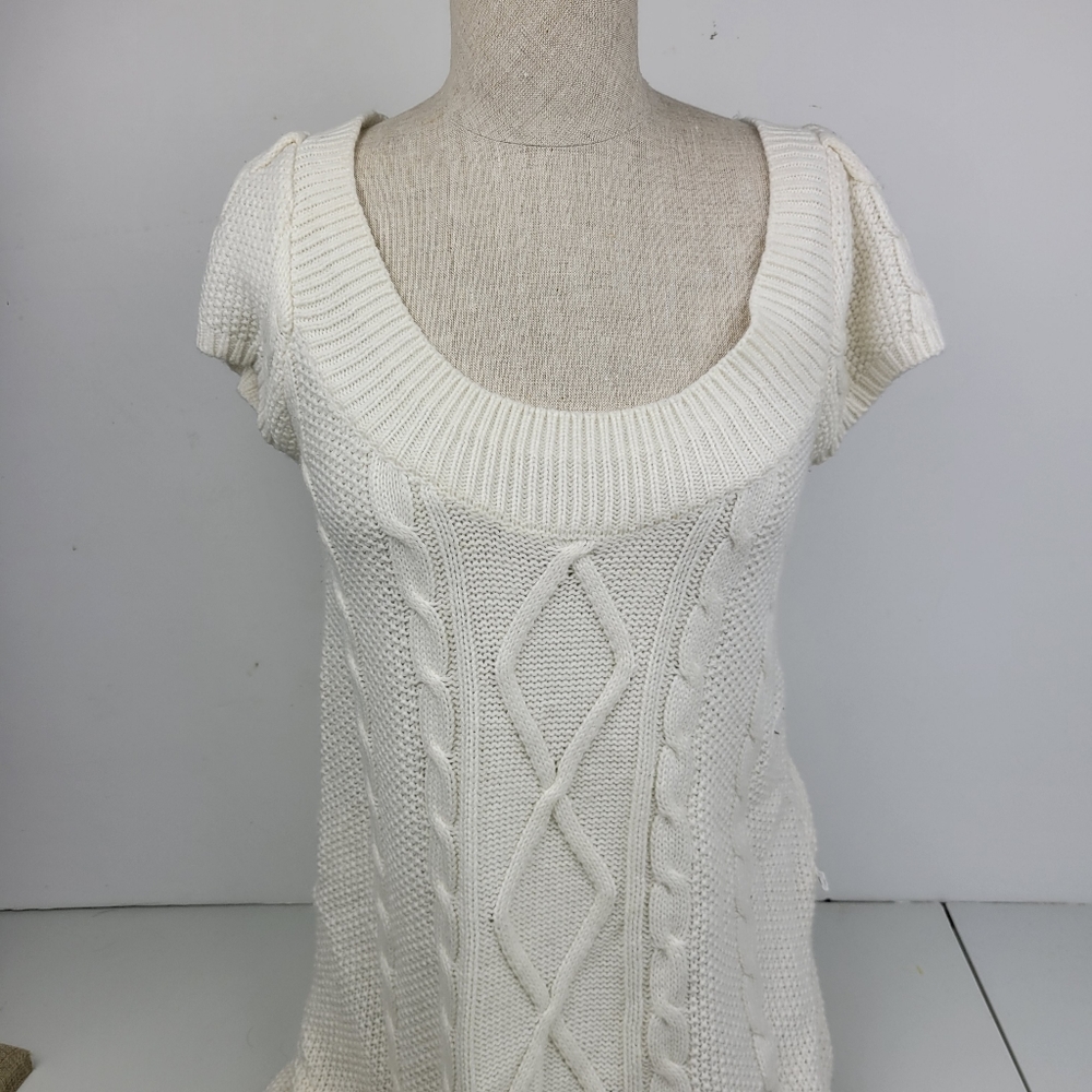 Express knitted white dress medium